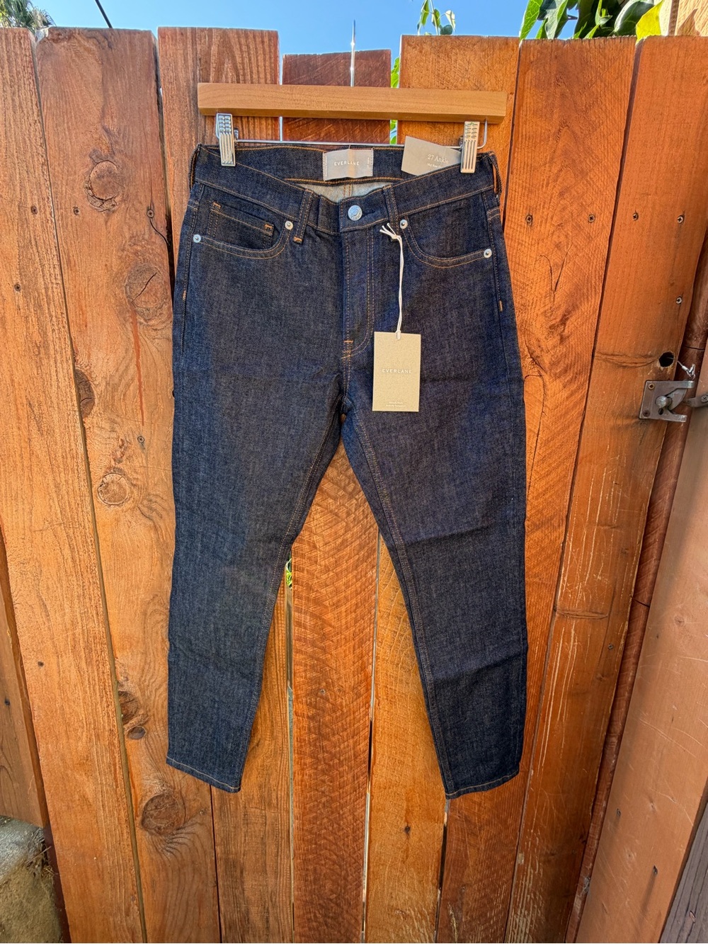 Everlane Women's The Mid-Rise Blue Denim Skinny Jeans Size 27 Ankle NWT